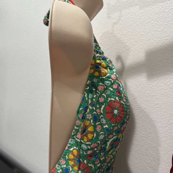 RHODE x Target "Zinnia" Halter One Piece Swimsuit High Leg Cheeky V-Neck Size XL - Picture 8 of 12